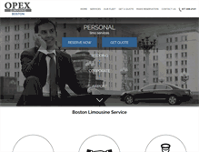 Tablet Screenshot of boston-limousines.net